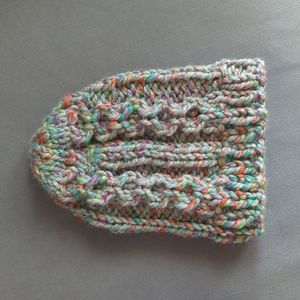 Handmade knit beanie
